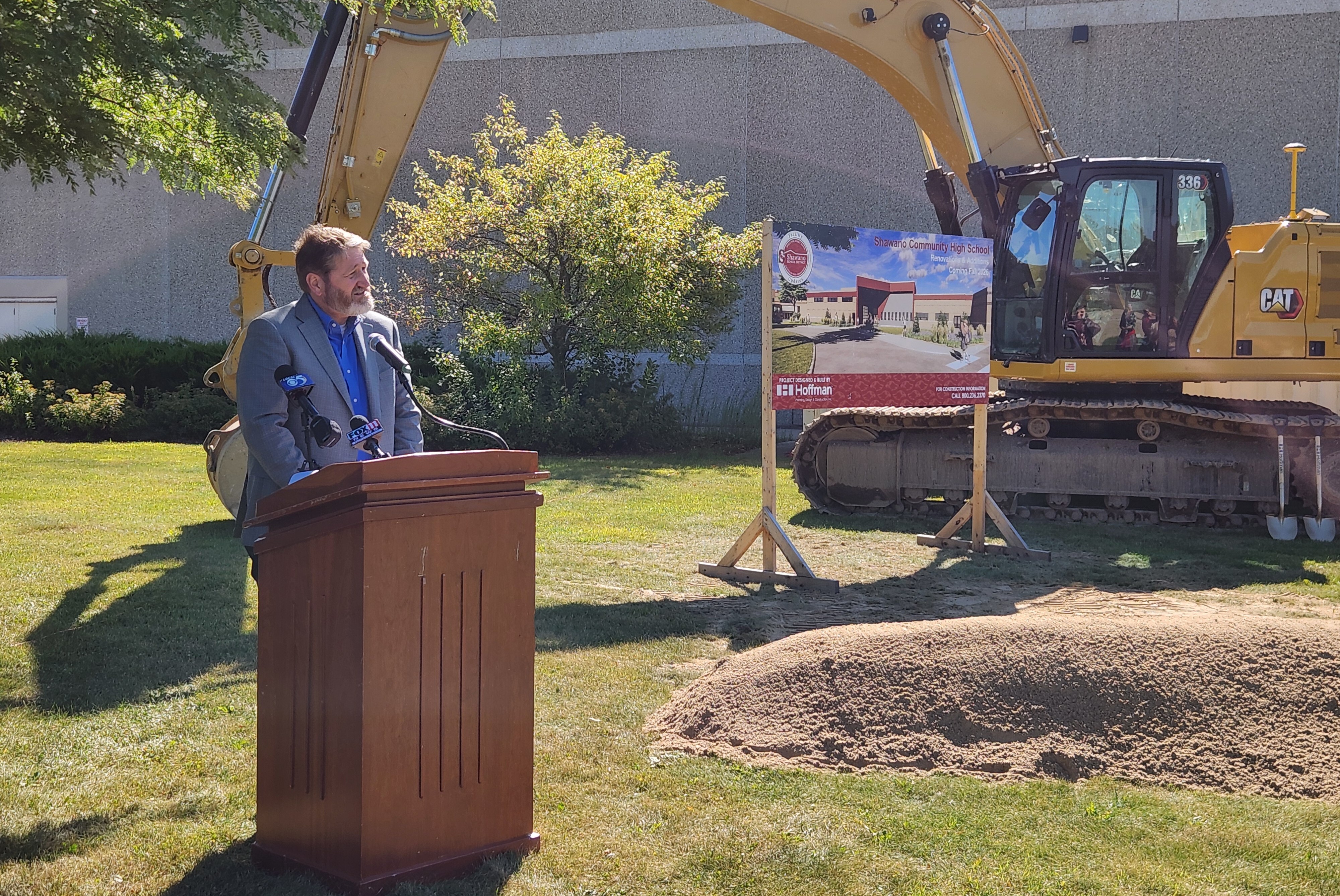 Hoffman K-12 Market Leader Jody Andres Speaks During the Groundbreaking-1