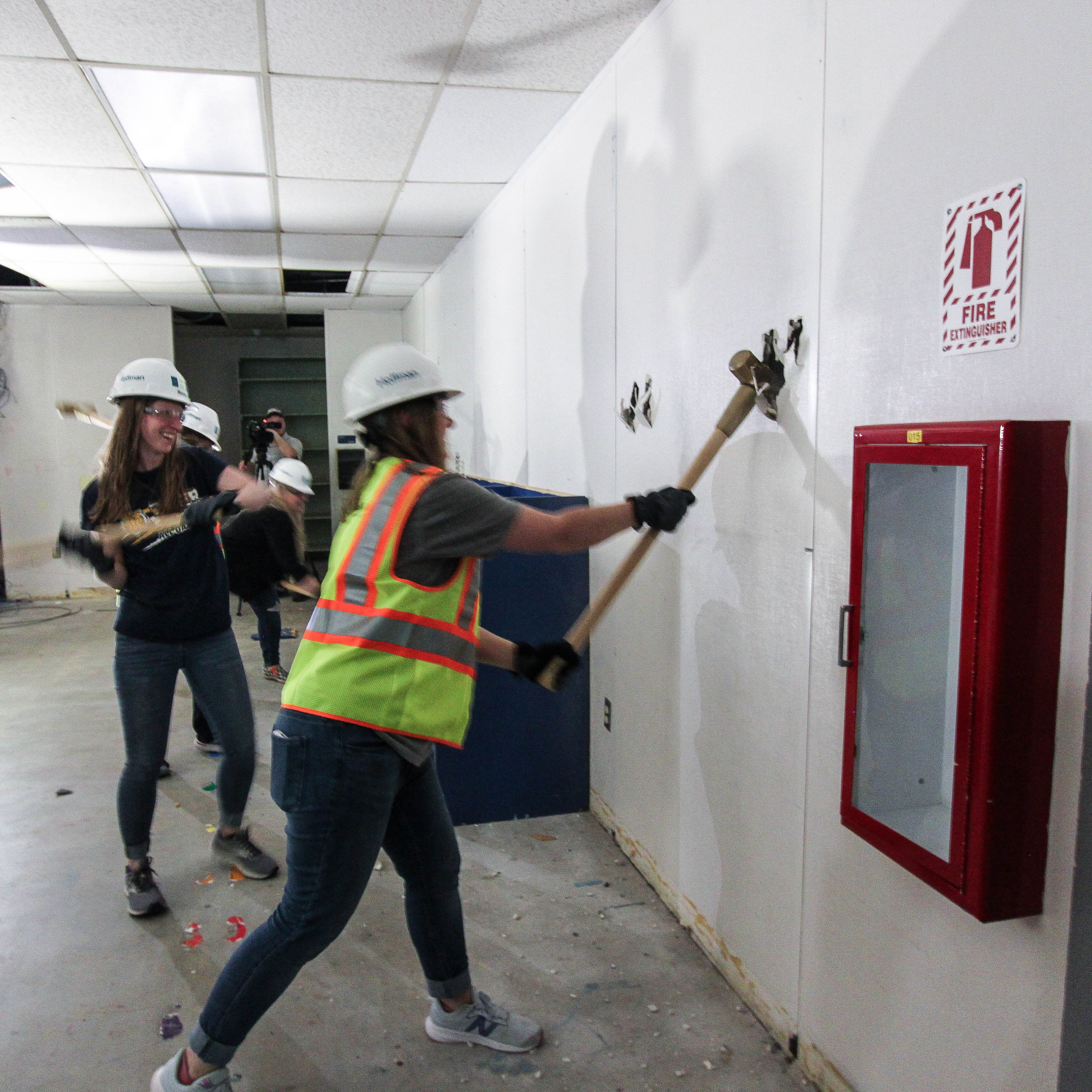 Bust it! Chilton Public Schools ends year with “demolition ceremony”
