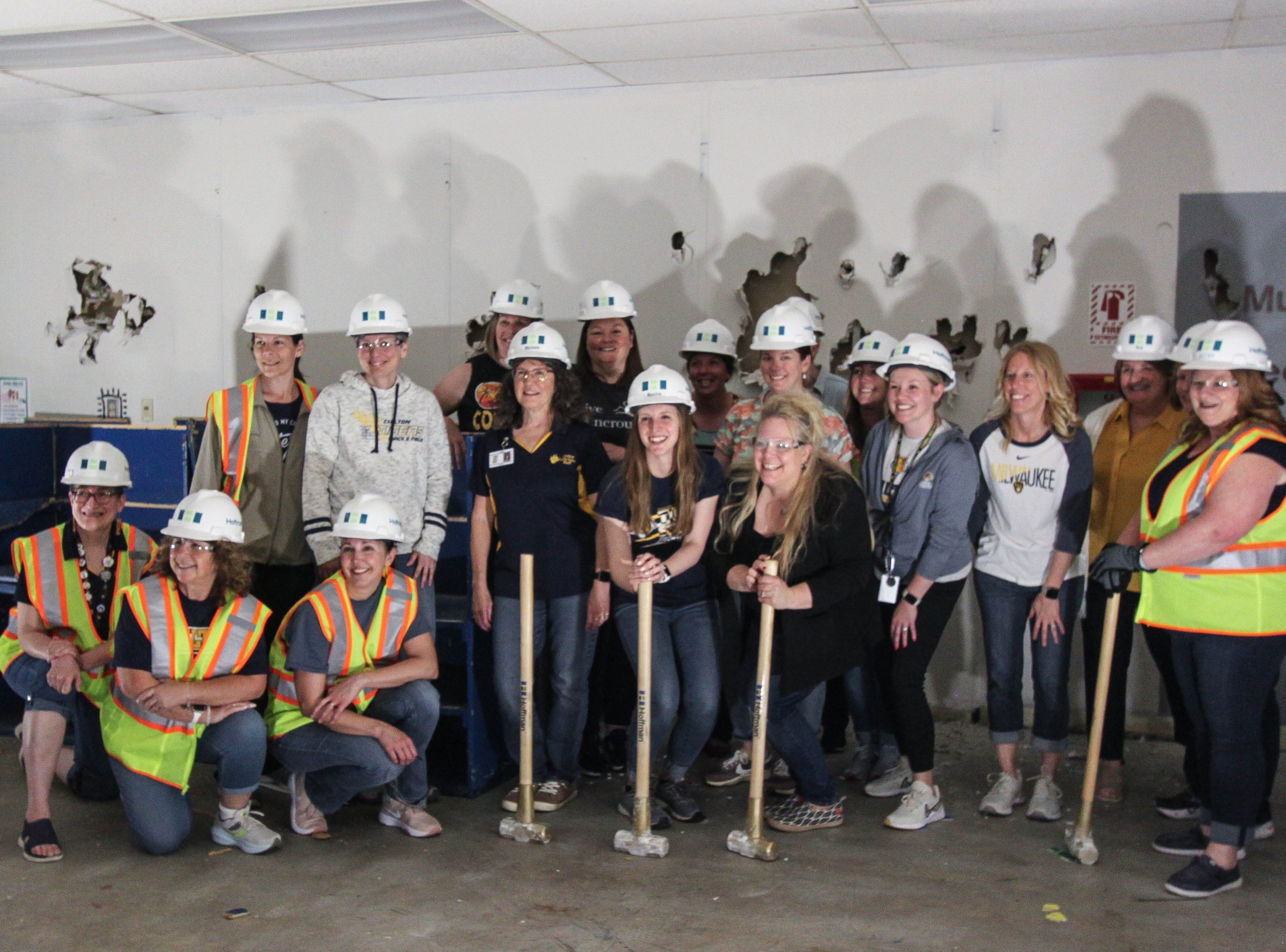 Bust it! Chilton Public Schools ends year with “demolition ceremony”