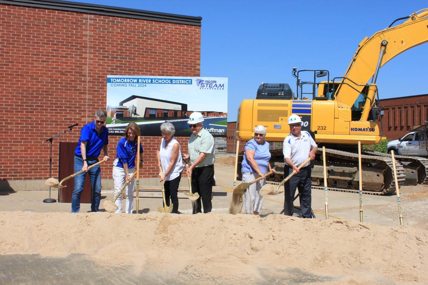 Tomorrow River Schools Breaks Ground on “Falcon STEAM” Referendum Project
