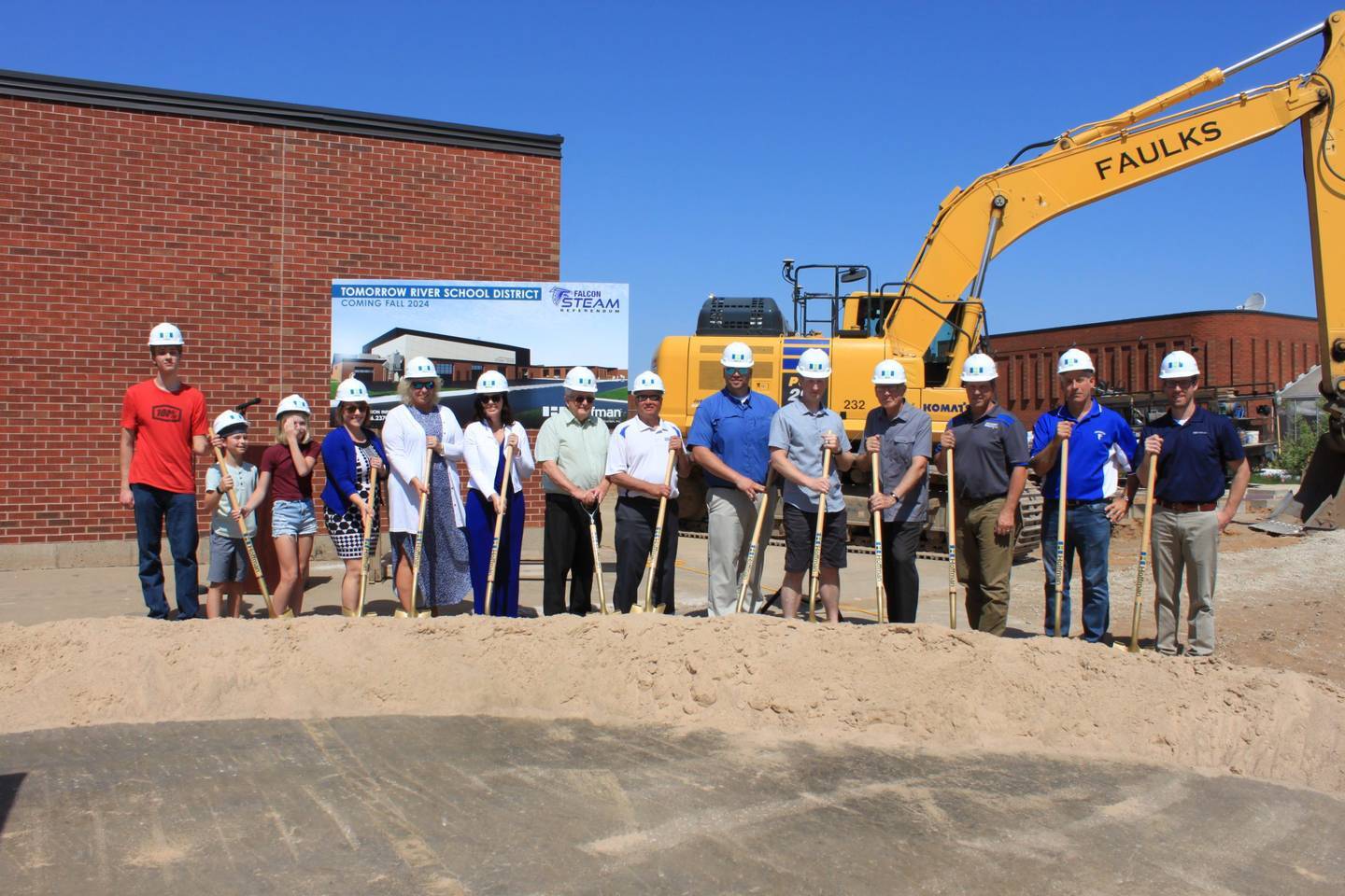 Tomorrow River Schools Breaks Ground on “Falcon STEAM” Referendum Project