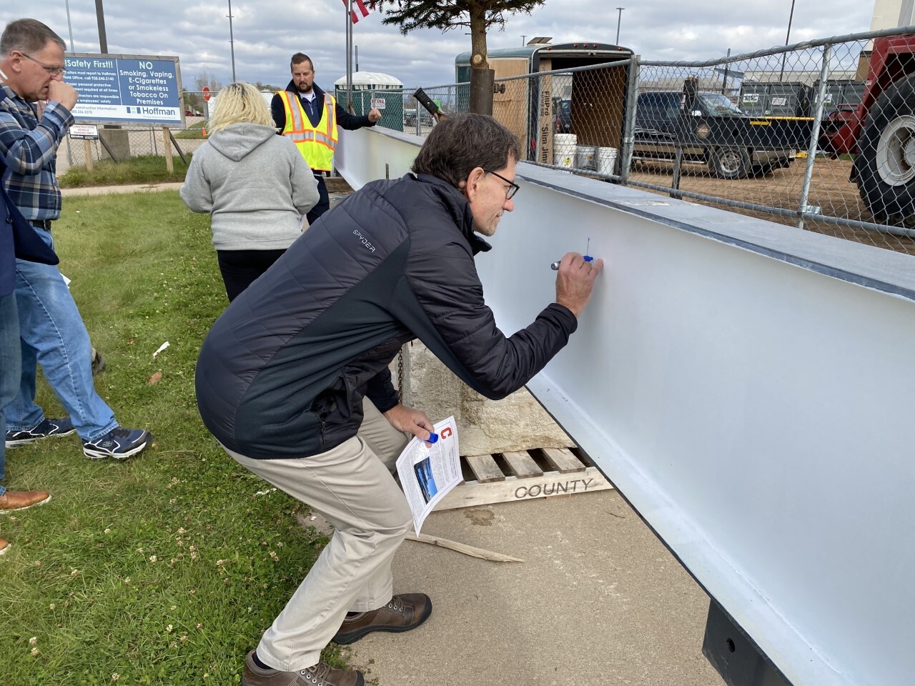 Topping Off Ceremony Held at Clintonville High School Recreation Center